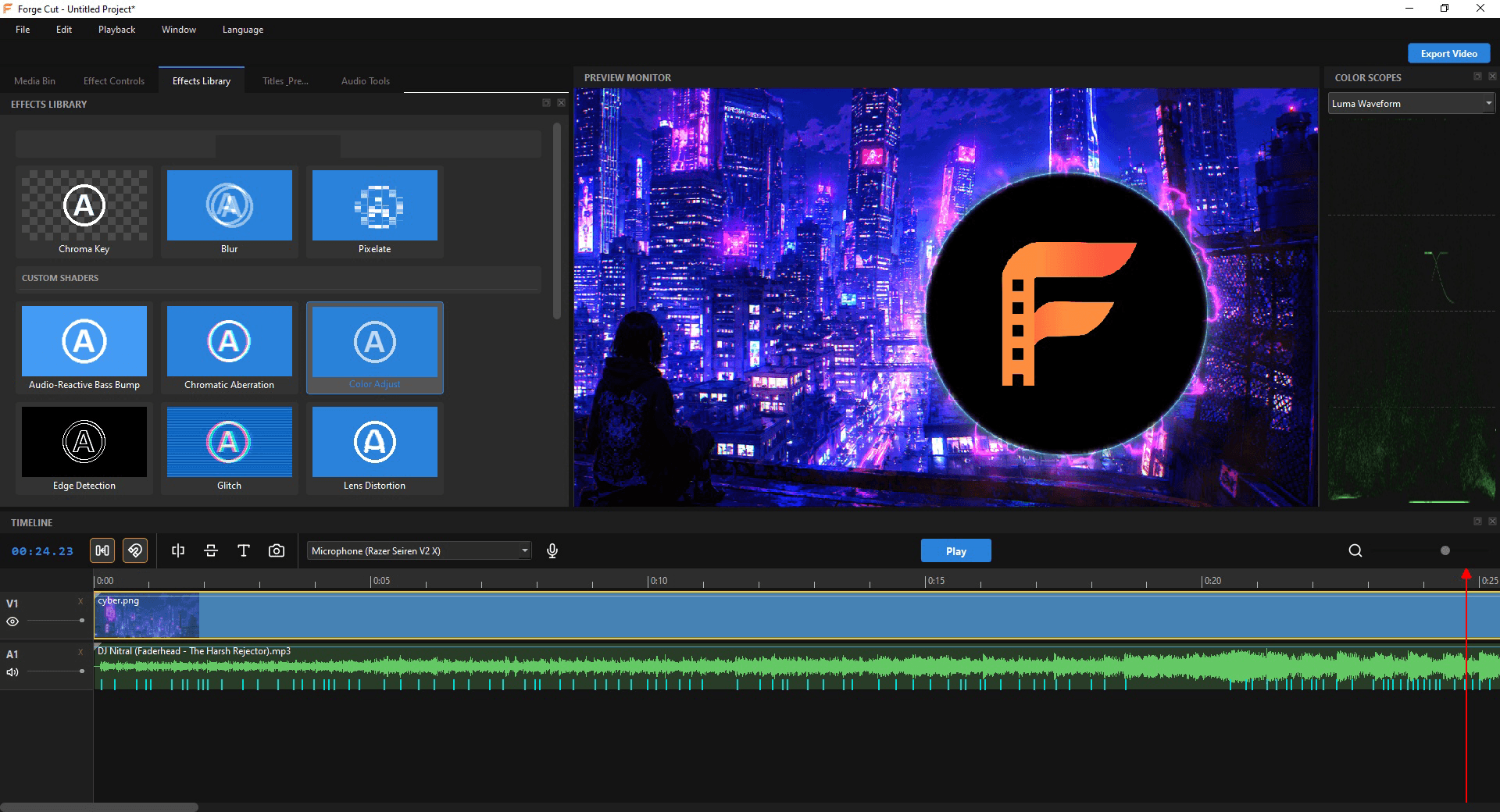 ForgeCut Interface